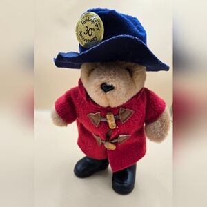 Paddington 30th Anniversary Bear with Red Coat, Black Boots and Blue Hat.